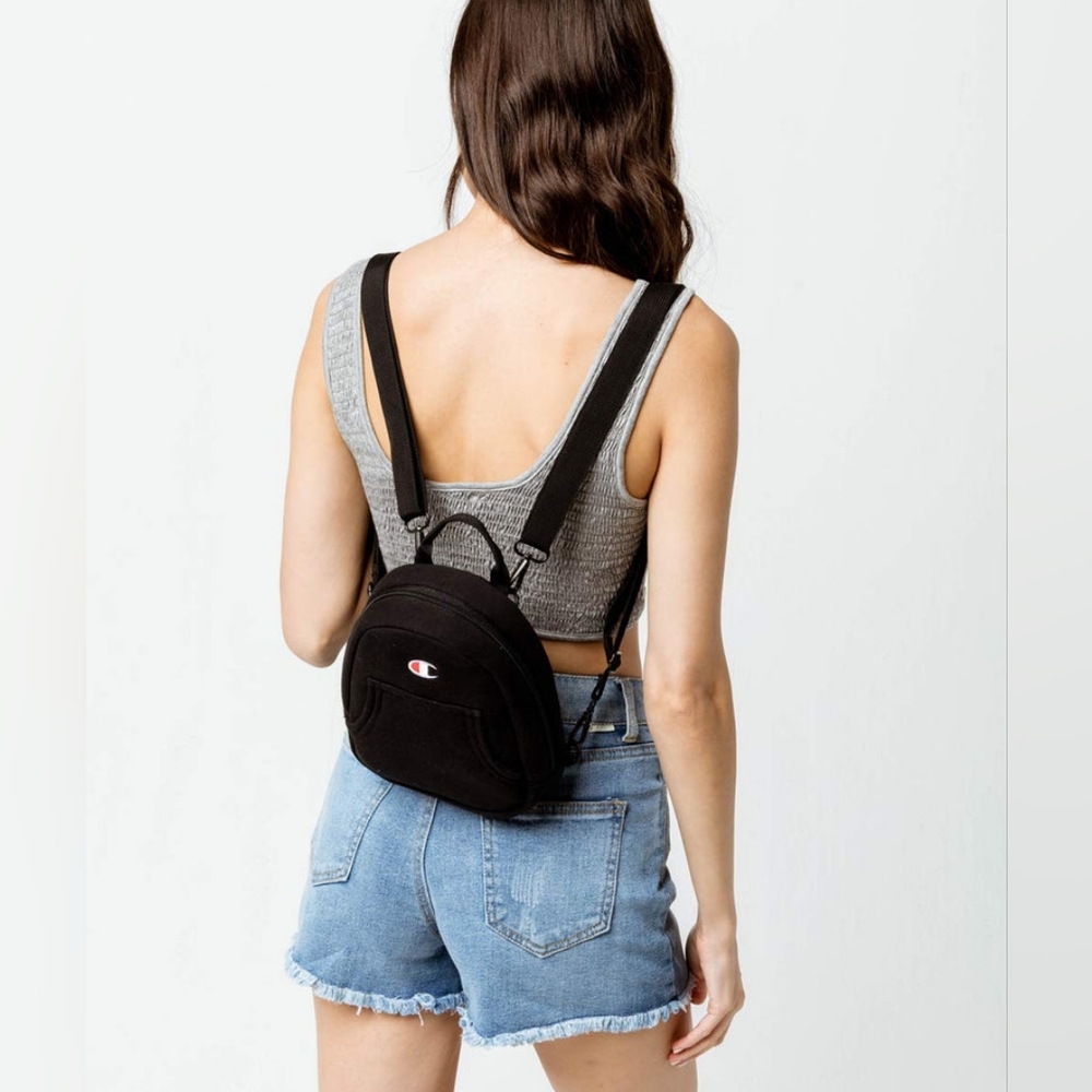 CHAMPION Reverse weave black mini baby backpack  festivalware festival like new